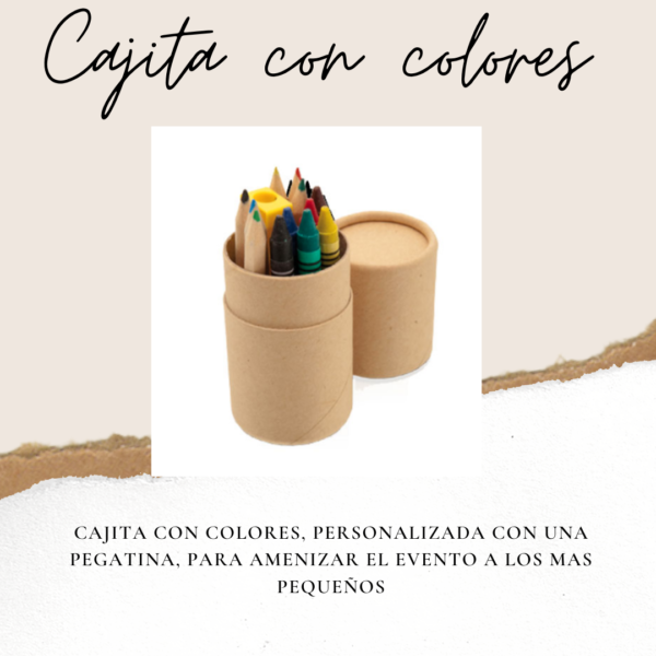 Cajita con colores personalizable